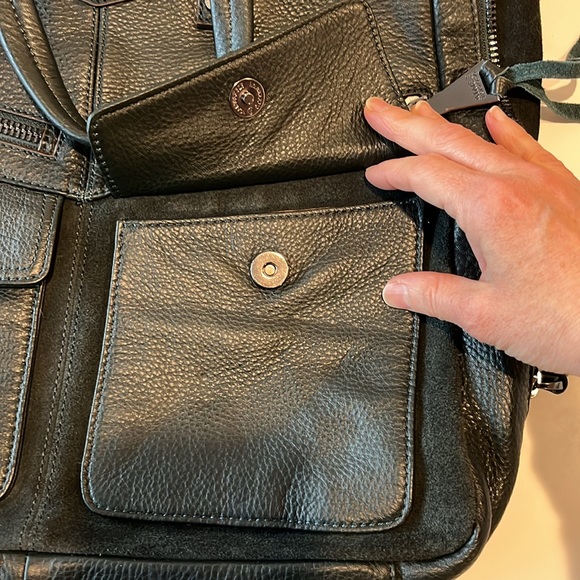 Aimee Kestenberg women’s leather satchel in Majestic Green. - Picture 11 of 16